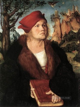 ルーカス・クラナハ長老 Painting - ヨハネス・クスピニアン・ルネッサンスのルーカス・クラナハ博士の肖像